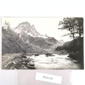 Vintage 1950 Jove Postcard Ossau Valley Pyrenees Mountains France B&W Photograph